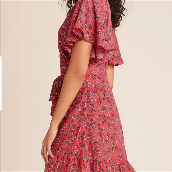 Jack by BB Dakota Friendly Fire wrap dress New 2 - Picture 2 of 8